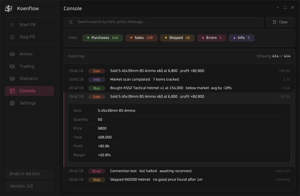 ABI Market BOT — скриншот 6 из 7