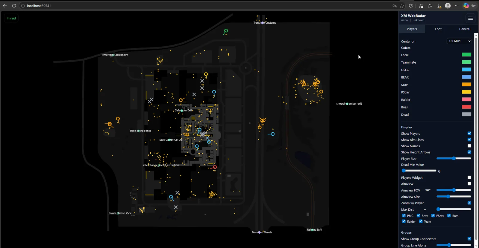 NN Cheats EFT Radar — скриншот 4 из 8